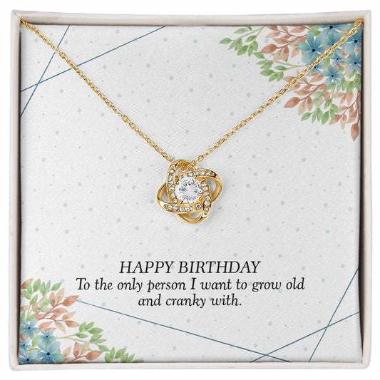 Happy Birthday - Love Knot Necklace