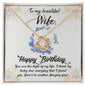 To My Beautiful Wife - Love Knot Necklace