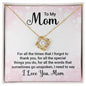 To My Mom - Love Knot Necklace