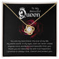 To My Beautiful Queen - Love Knot Necklace