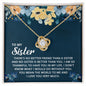 To My Sister - Love Knot Necklace