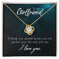 To My  Girlfriend - Love Knot Necklace