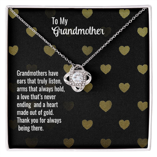 To My Grandmother - Love Knot Necklace