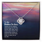 To My Mother In Law - Love Knot Necklace