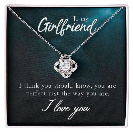 To My  Girlfriend - Love Knot Necklace