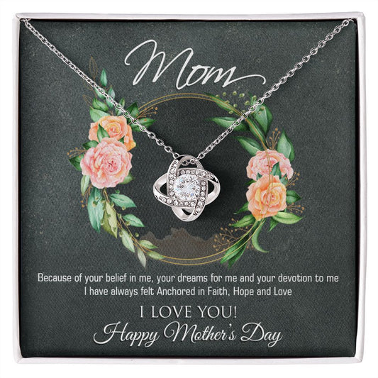 To My Mom - Love Knot Necklace