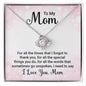 To My Mom - Love Knot Necklace
