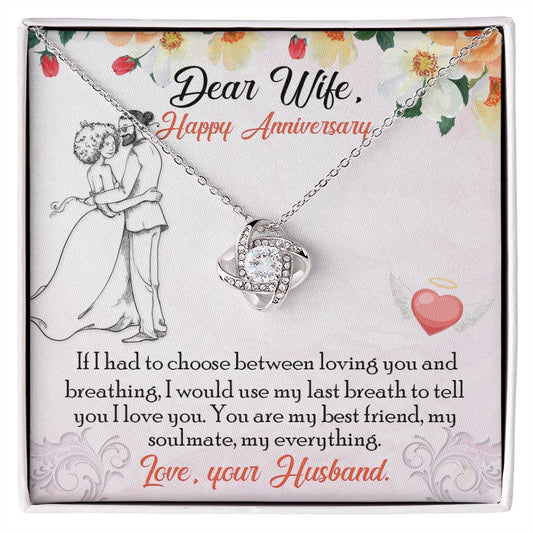 To My Wife - Love Knot Necklace