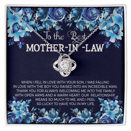 To The Best Mother in Law - Love Knot Necklace