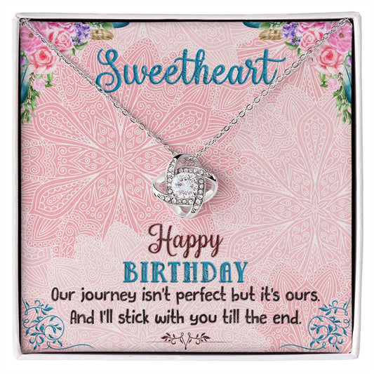 Happy Birthday - Love Knot Necklace
