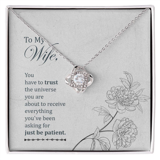 To My Wife - Love Knot Necklace