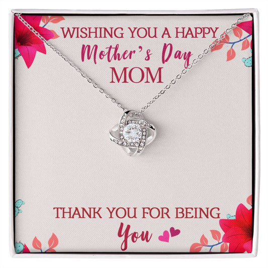 To My Mom - Love Knot Necklace