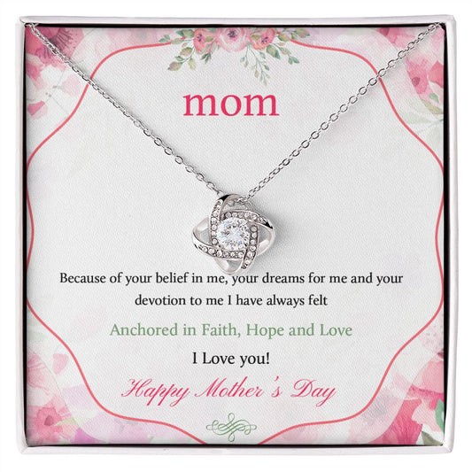 To My Mom - Love Knot Necklace
