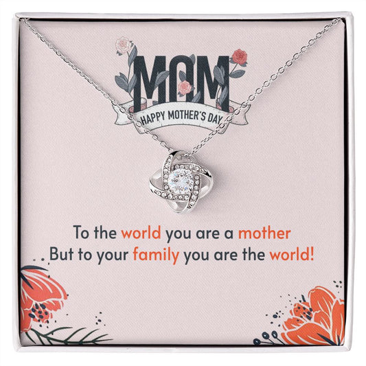 To My Mom - Love Knot Necklace