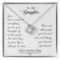 To My Daughter - Love Knot Necklace