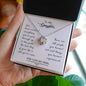 To My Daughter - Love Knot Necklace