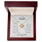 To My Daughter - Love Knot Necklace