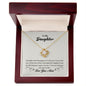 To My Daughter - Love Knot Necklace