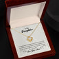 To My Daughter - Love Knot Necklace