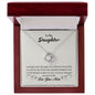 To My Daughter - Love Knot Necklace