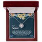 To My Sister - Love Knot Necklace
