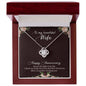 To My Beautiful Wife - Love Knot Necklace