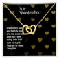 To My Grandmother - Interlocking Hearts Necklace