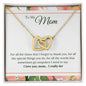 To My Mom - Interlocking Hearts Necklace