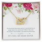 My Dear Sister - Interlocking Hearts Necklace