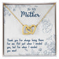 To My Mother - Interlocking Hearts Necklace