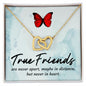 True friends - Interlocking Hearts Necklace
