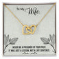 To My WIfe - Interlocking Hearts Necklace