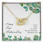 Happy First Mother's Day - Interlocking Hearts Necklace