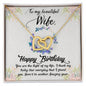 To My WIfe - Necklace Interlocking Hearts