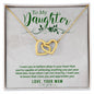 To my daughter - Interlocking Hearts Necklace