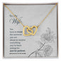 To My WIfe - Interlocking Hearts Necklace