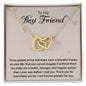 To my Best Friend - Interlocking Hearts Necklace