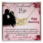 To My Wife - Interlocking Hearts Necklace