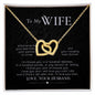 To My WIfe - Interlocking Hearts Necklace