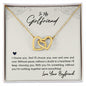 To My Girlfriend - Interlocking Hearts Necklace