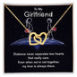 To my girlfriend - Interlocking Hearts Necklace