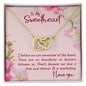 To my sweetheart - Interlocking Hearts Necklace