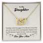 To my daughter - Interlocking Hearts Necklace