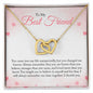 To my Bestie - Interlocking Hearts Necklace