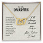 To my daughter - Interlocking Hearts Necklace