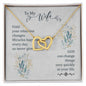 To My WIfe - Interlocking Hearts Necklace