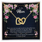 To My Mom - Interlocking Hearts Necklace