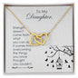 To my daughter - Interlocking Hearts Necklace