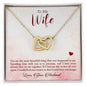 To My WIfe - Interlocking Hearts Necklace