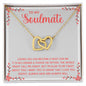 To My Soulmate - Interlocking Hearts Necklace